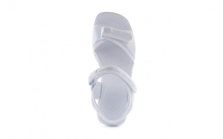 Sandały azaleia 320 321 white 18, biały, materiał - płaskie - sandały - buty damskie - kobieta 4