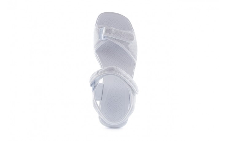 Sandały azaleia 320 321 white 19, biały, materiał - płaskie - sandały - buty damskie - kobieta 4