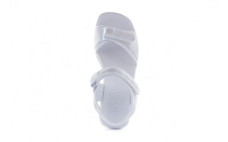 Sandały azaleia 320 321 white 20, biały, materiał - płaskie - sandały - buty damskie - kobieta 4