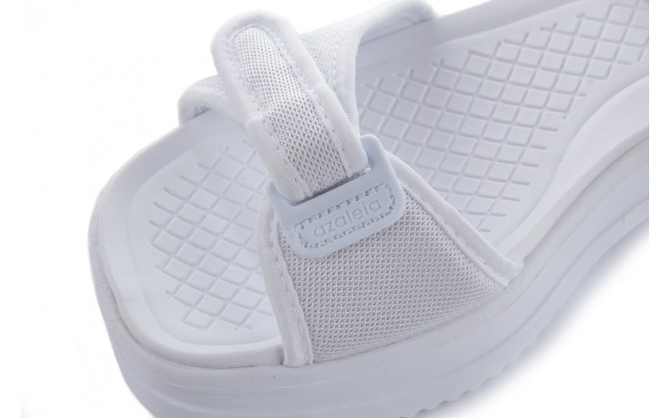 Sandały azaleia 320 321 white 18, biały, materiał - płaskie - sandały - buty damskie - kobieta 5