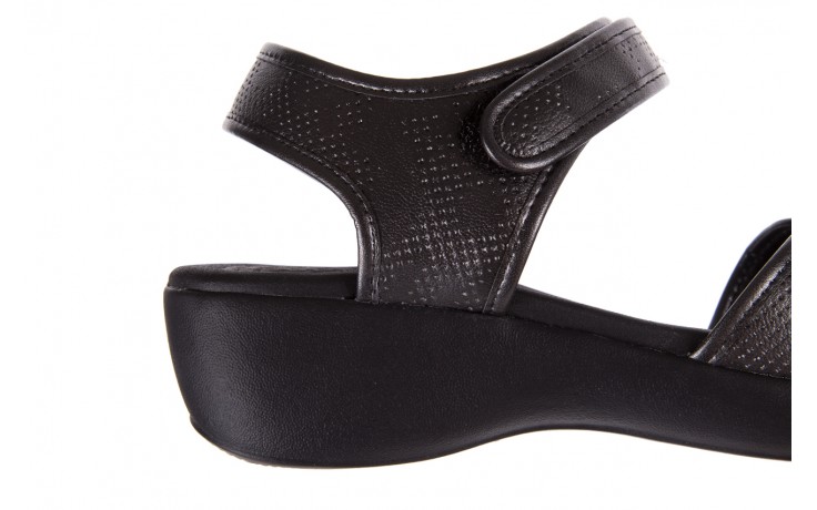 Sandały azaleia 346 601 perf black, czarny, materiał - buty damskie - kobieta 6