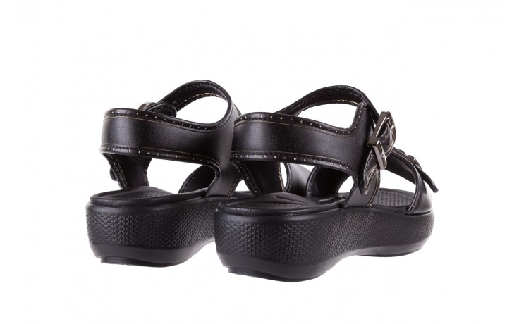 Sandały azaleia 355 788 napa black, czarny, materiał - płaskie - sandały - buty damskie - kobieta 3