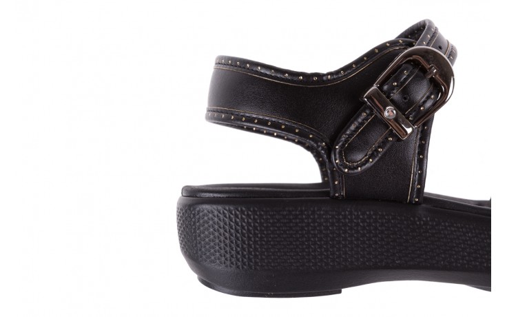 Sandały azaleia 355 788 napa black, czarny, materiał - płaskie - sandały - buty damskie - kobieta 6