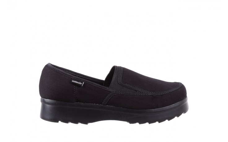 Półbuty azaleia 630 187 black, czarny, materiał  - wygodne buty - trendy - kobieta