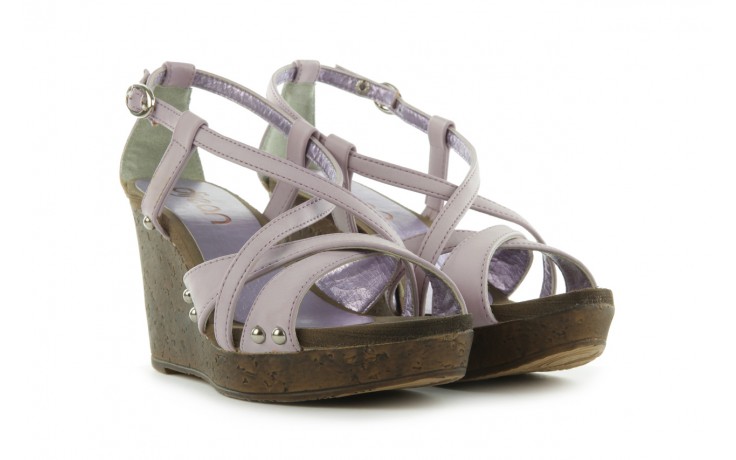Sandały azaleia 633-love630 lilac, fiolet, skóra ekologiczna - dijean - nasze marki 1
