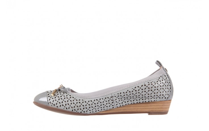 Bayla-018 1070-152 light grey - na koturnie/platformie - baleriny - buty damskie - kobieta 2