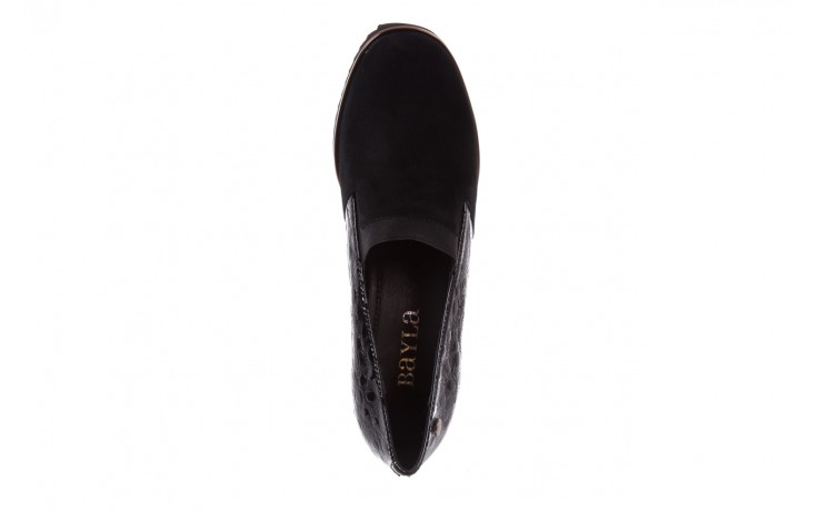 Półbuty bayla-018 1729-6 black, czarny, skóra naturalna lakierowana  - wsuwane - półbuty - buty damskie - kobieta 4