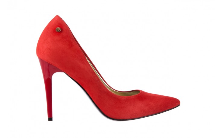 Szpilki bayla-056 1797-28 czerwony, skóra naturalna - na szpilce - czółenka - buty damskie - kobieta