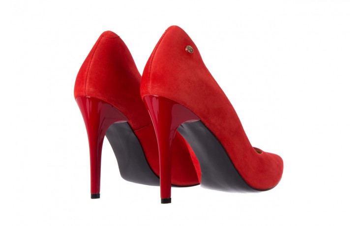 Szpilki bayla-056 1797-28 czerwony, skóra naturalna - zamszowe - czółenka - buty damskie - kobieta 3