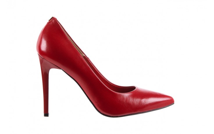 Szpilki bayla-056 1810-1006 czerwony lico 19, skóra naturalna  - skórzane - czółenka - buty damskie - kobieta