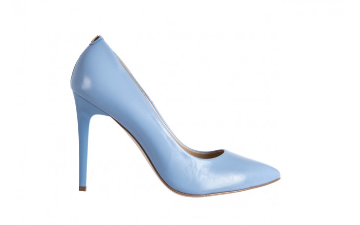 Szpilki bayla-056 1810-803 niebieski, skóra naturalna - ślubne - czółenka - buty damskie - kobieta