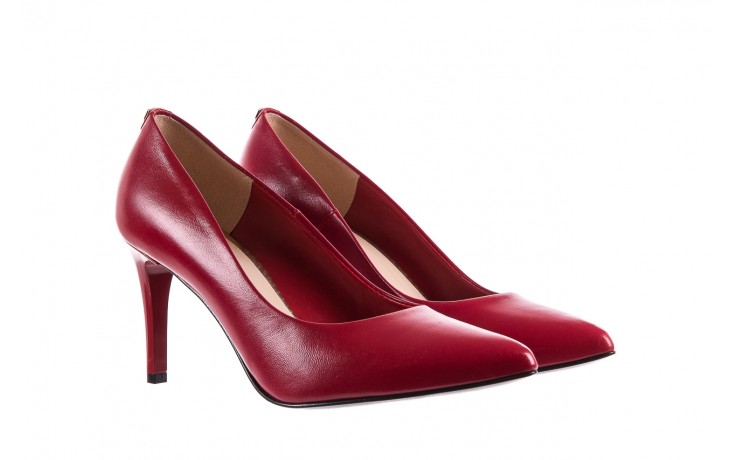 Bayla-056 1816-1006 czerwony - skórzane - czółenka - buty damskie - kobieta 1