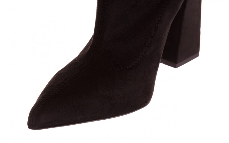 Botki bayla-056 9046-730 czarne botki, materiał - buty zimowe - trendy - kobieta 6