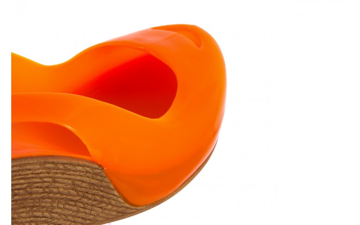 Sandały bayla-064 coco orange fluo, pomarańczowy, guma - na koturnie - sandały - buty damskie - kobieta 5