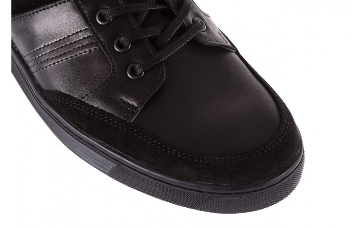 Trampki bayla-081 828 czarny, skóra naturalna - buty męskie - mężczyzna 4