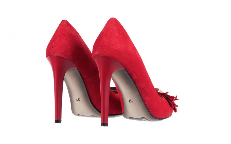 Czółenka bayla-097 z7135-322 czerwony, skóra naturalna  - zamszowe - szpilki - buty damskie - kobieta 3