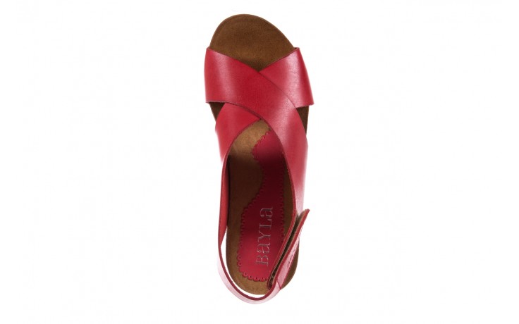 Bayla-099 6963 g.red - skórzane - sandały - buty damskie - kobieta 4