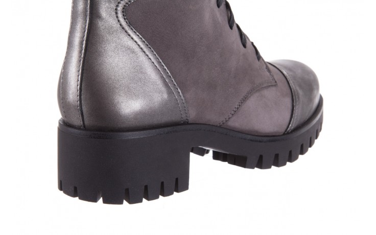 Trzewiki bayla-100 459 s szary p, skóra naturalna  - worker boots - trendy - kobieta 6