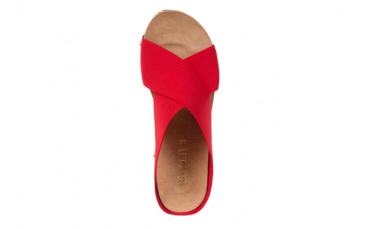 Bayla-116 16134 red - na koturnie - klapki - buty damskie - kobieta 4