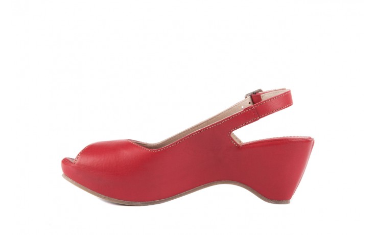 Bayla-131 2501 rosso - na koturnie - sandały - buty damskie - kobieta 2