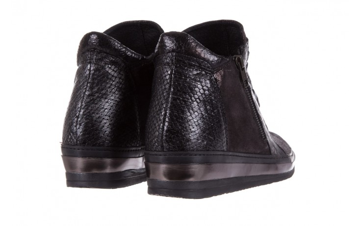 Sneakersy bayla-131 4006 black, czarny, skóra naturalna  - koturny - buty damskie - kobieta 3