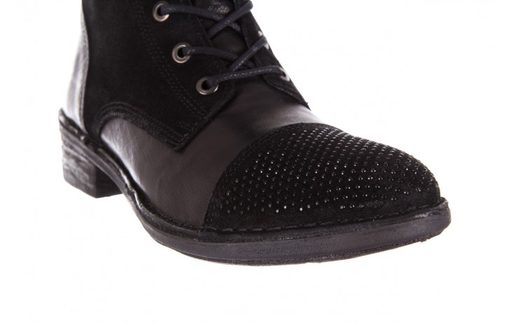 Trzewiki bayla-131 7208 nero, czarny, skóra naturalna  - worker boots - trendy - kobieta 5