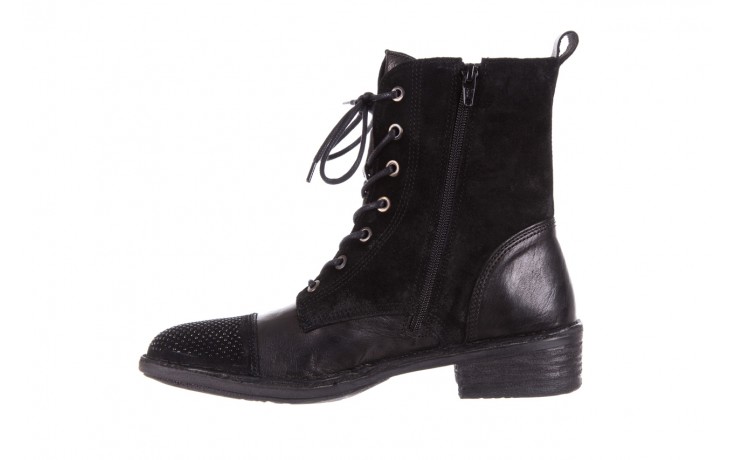 Trzewiki bayla-131 7208 nero, czarny, skóra naturalna  - worker boots - trendy - kobieta 2