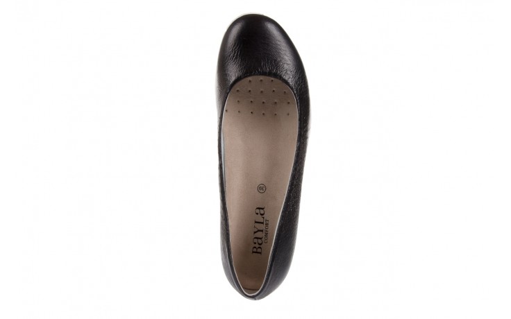 Baleriny bayla-132 v159-7e black, czarny, skóra naturalna  - obuwie sportowe - buty damskie - kobieta 4