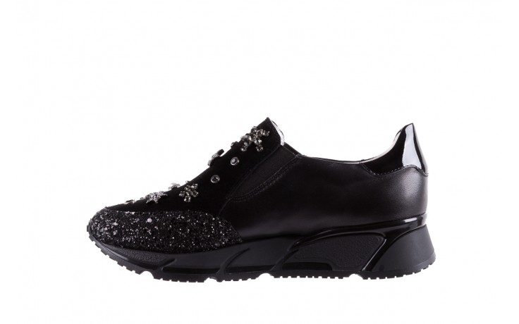 Sneakersy bayla-144 pj722l-16-1a black, czarny, skóra naturalna  - obuwie sportowe - buty damskie - kobieta 2