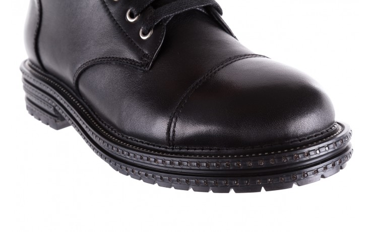 Trzewiki bayla-144 pj759h-2-1n black, czarny, skóra naturalna  - worker boots - trendy - kobieta 5