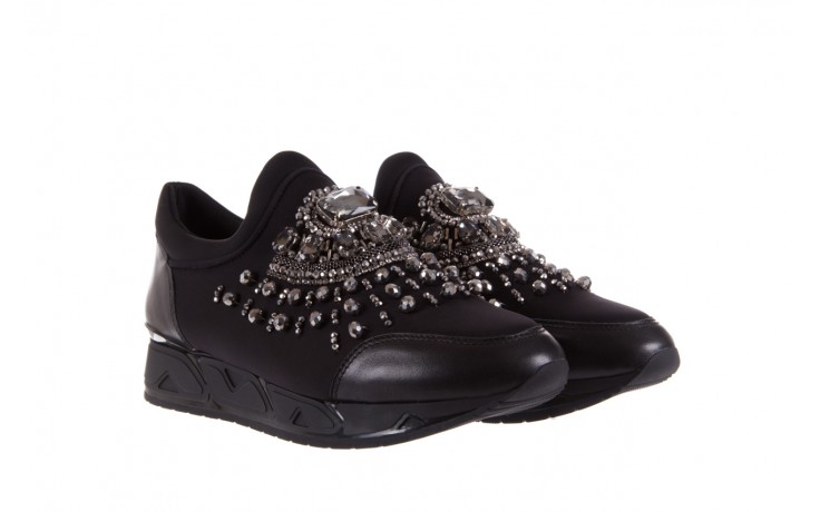 Sneakersy bayla-144 pj926l-1-1n black, czarny, materiał 1
