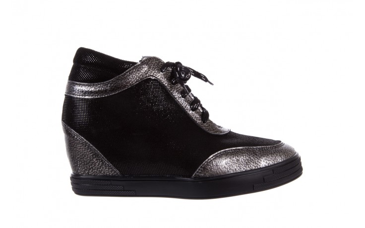 Bayla-154 w-758 srebrny czarny tejus - sneakersy - buty damskie - kobieta