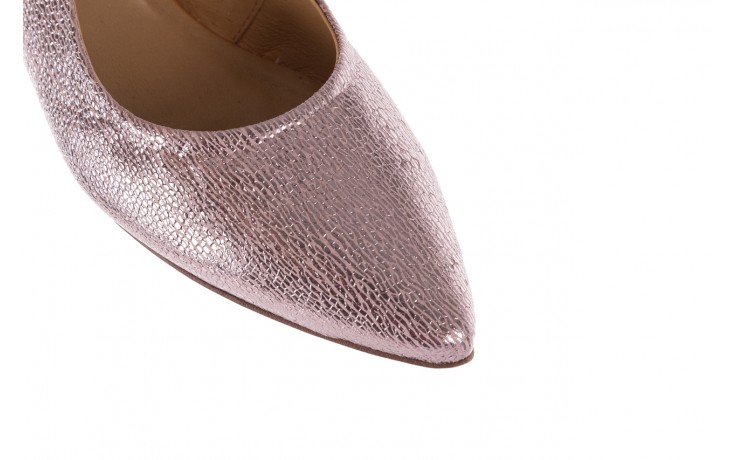 Baleriny bayla-156 1794 różowe złoto, skóra naturalna  - sandały - buty damskie - kobieta 5