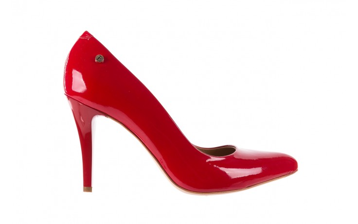 Czółenka bayla-156 2534 czerwony, skóra naturalna lakierowana  - skórzane - szpilki - buty damskie - kobieta