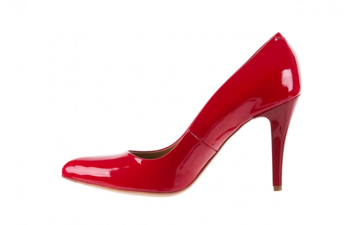 Czółenka bayla-156 2534 czerwony, skóra naturalna lakierowana  - na szpilce - czółenka - buty damskie - kobieta 2
