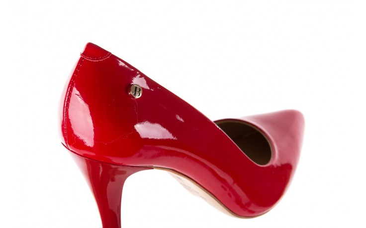 Czółenka bayla-156 2534 czerwony, skóra naturalna lakierowana  - na szpilce - czółenka - buty damskie - kobieta 5