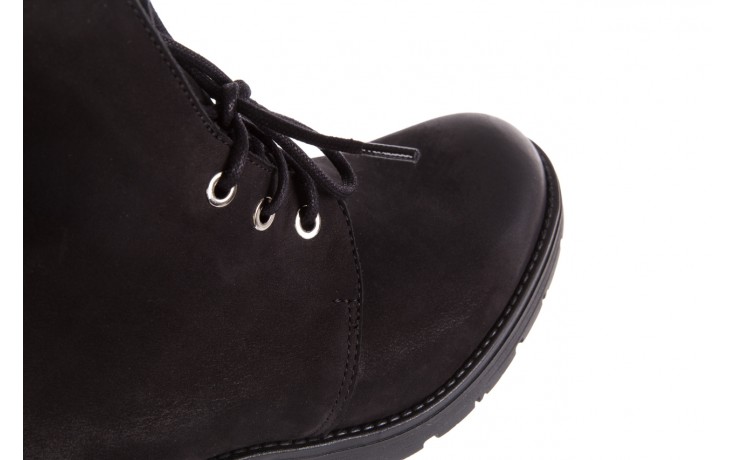 Trzewiki bayla-170 2116 czarne trzewiki, skóra naturalna  - worker boots - trendy - kobieta 6