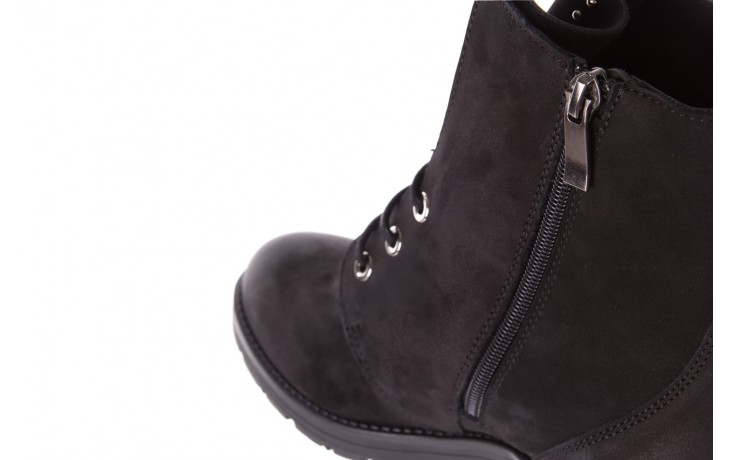 Trzewiki bayla-170 2116 czarne trzewiki, skóra naturalna  - worker boots - trendy - kobieta 5