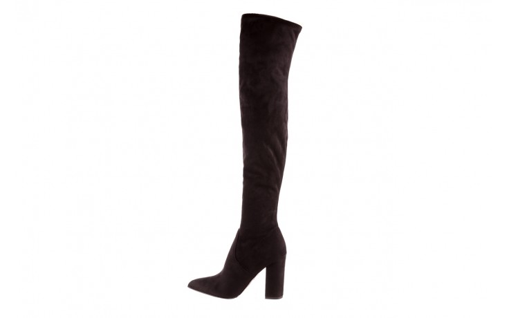 Kozaki bayla-056 9094-730 czarne muszkieterki, materiał - buty zimowe - trendy - kobieta 2