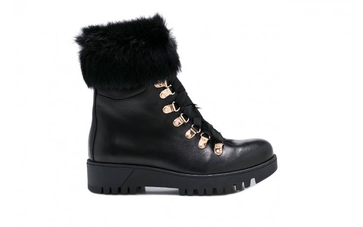 Bayla-170 1809-1 czarny licowa - worker boots - trendy - kobieta