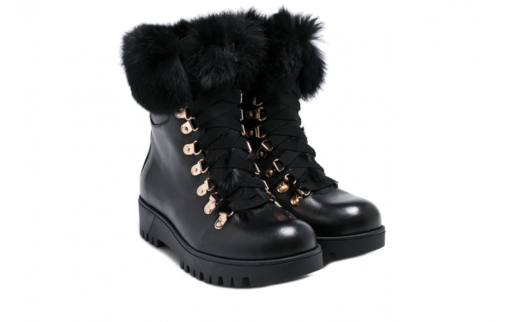 Bayla-170 1809-1 czarny licowa - worker boots - trendy - kobieta 1