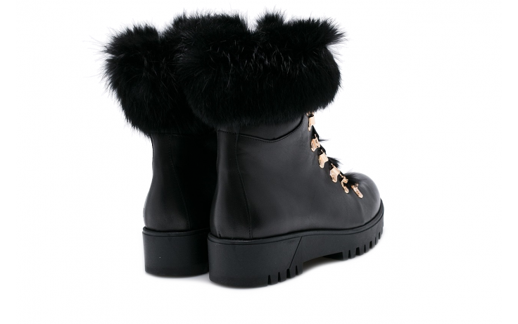 Bayla-170 1809-1 czarny licowa - worker boots - trendy - kobieta 4