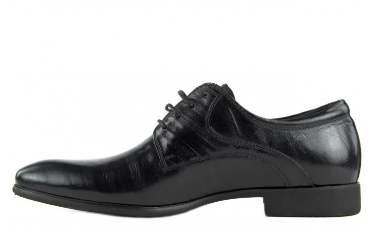 Półbuty brooman a0427-905-4 black, czarny, skóra naturalna  - obuwie wizytowe - buty męskie - mężczyzna