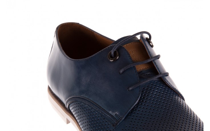 Półbuty brooman d01-814-10 blue, granat, skóra naturalna - wizytowe - półbuty - buty męskie - mężczyzna 5