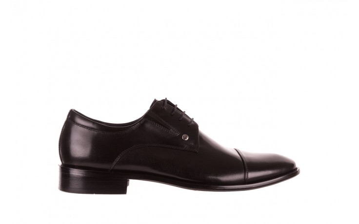 Półbuty brooman h8089170 black, czarny, skora naturalna  - wizytowe - półbuty - buty męskie - mężczyzna