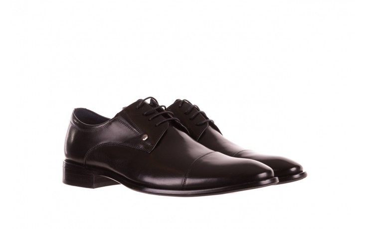 Półbuty brooman h8089170 black, czarny, skora naturalna  - buty męskie - mężczyzna 1