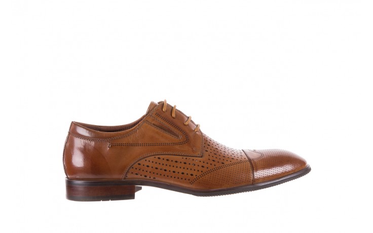 Półbuty brooman jb135-907-c19 brown, brąz, skóra naturalna  - obuwie wizytowe - buty męskie - mężczyzna