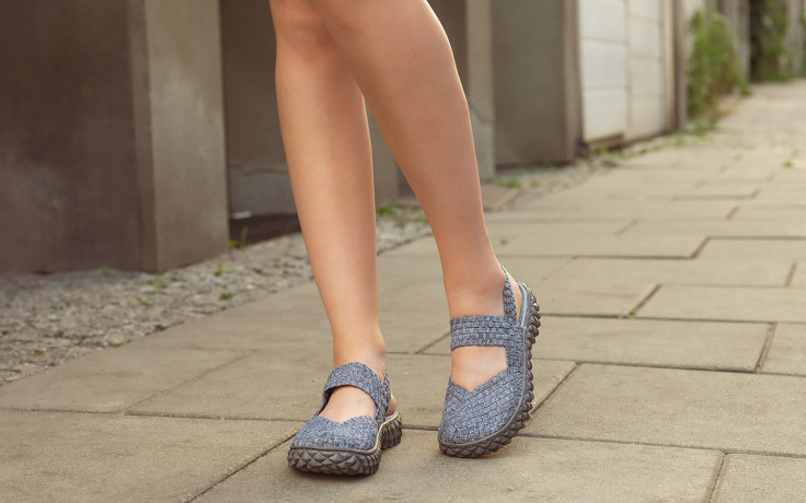 Sandały rock over sandal jeans smoke 032859, niebieski, materiał - sandały - dla niej  - sale 8