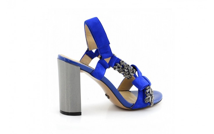 Sandały sca'viola f-155 suede blue, niebieski, skóra naturalna  - na obcasie - sandały - buty damskie - kobieta 1