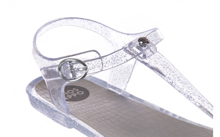Sandały gioseppo lecce transparent silver, srebro, guma - gioseppo - nasze marki 5